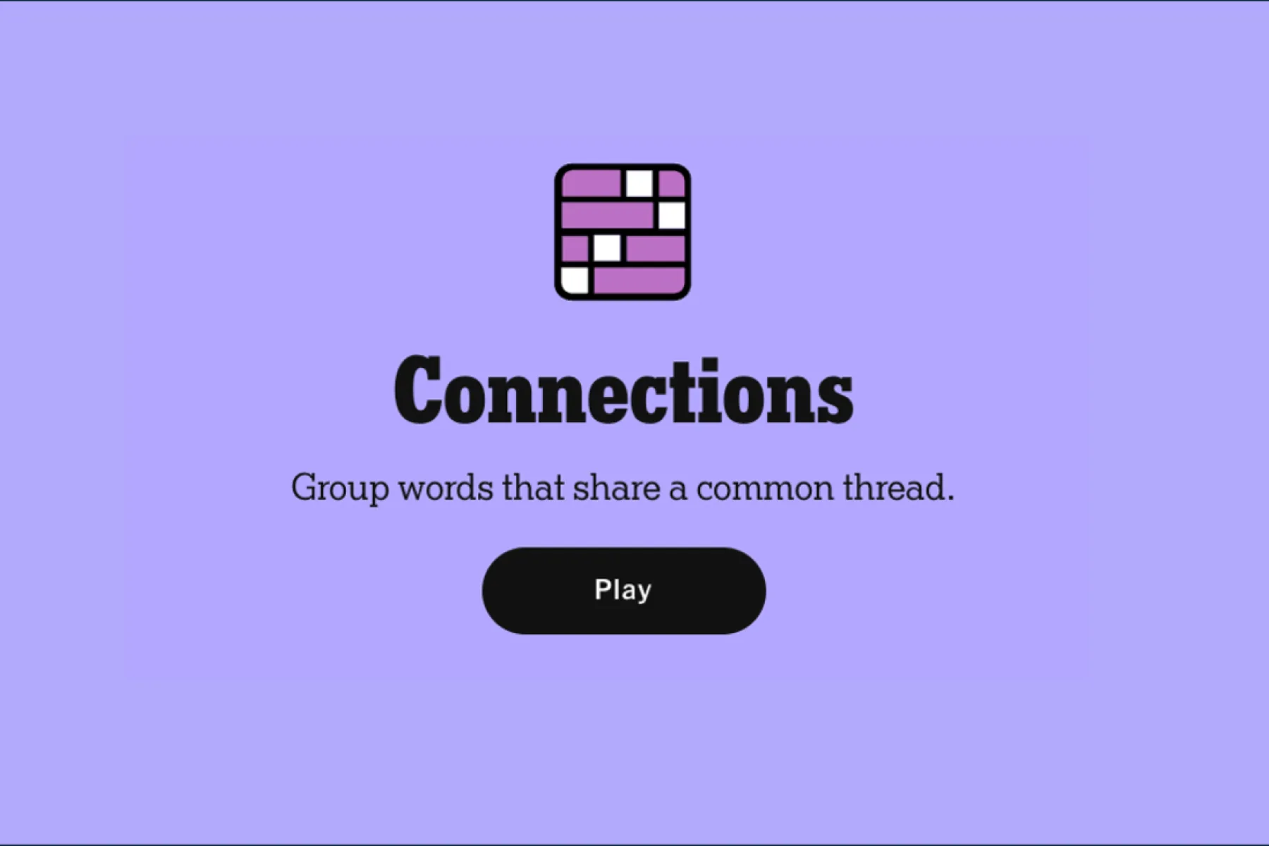 Connections Game Intro